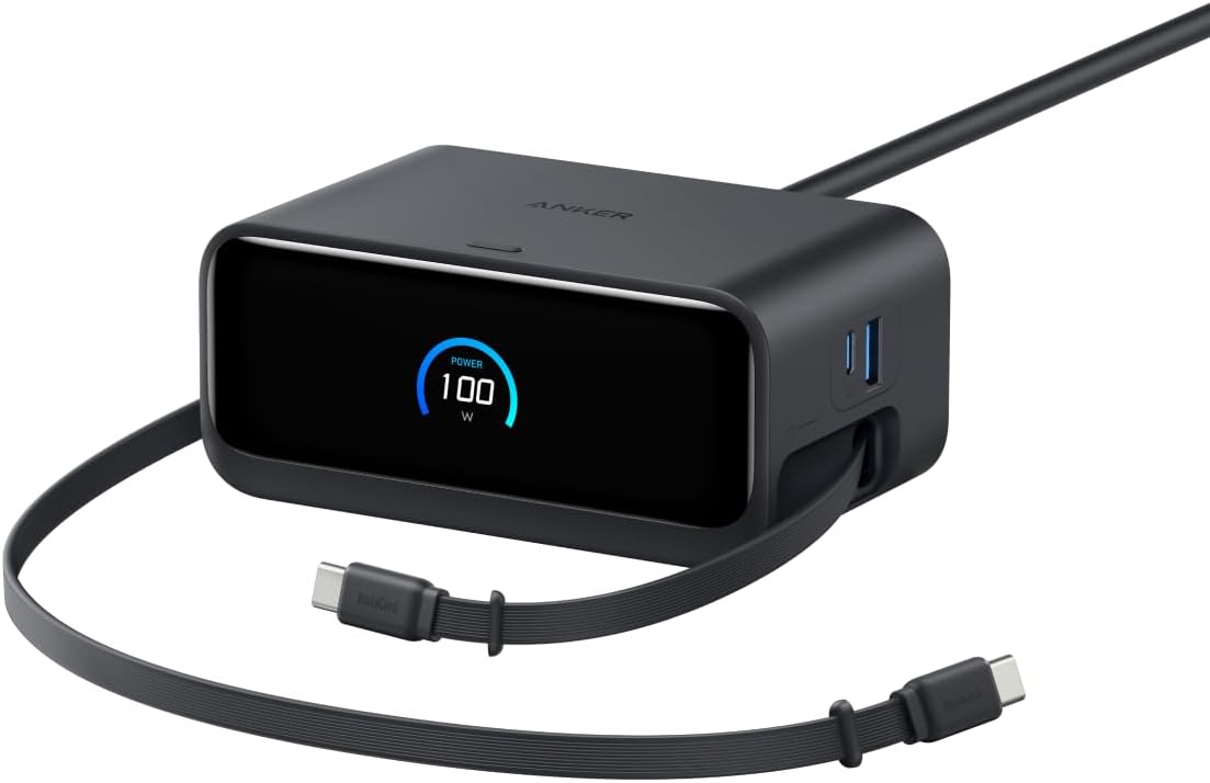 【使用レビュー】Anker Nano Charging Stationはデスク整理に最高｜7台充電・100W・巻取り式USB-Cが便利